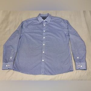 Tommy Hilfiger Thflex Supima Button Down Dress Shirt Size 34/35 Neck 16.5